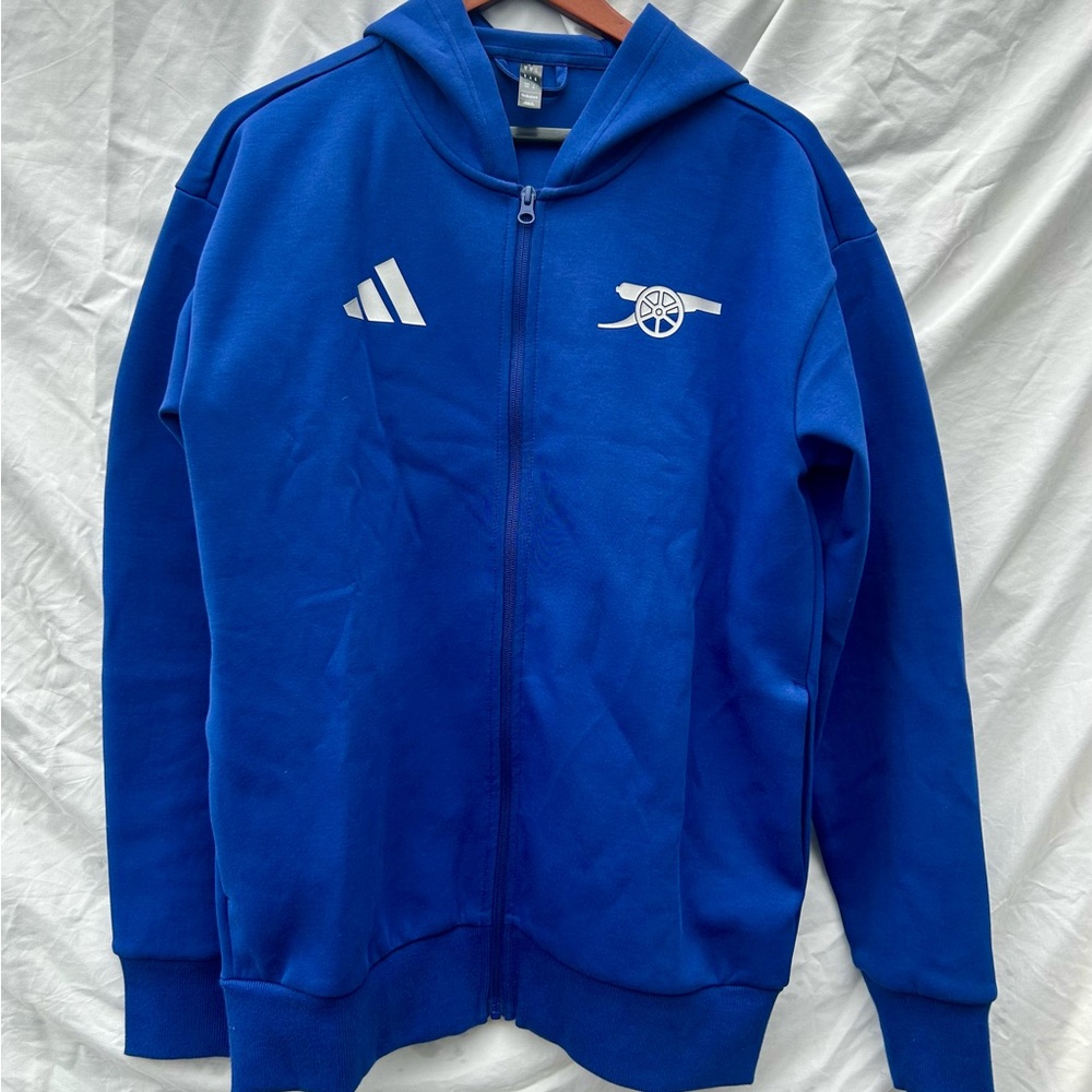 Adidas Arsenal Blue Zip-Up Hoodie